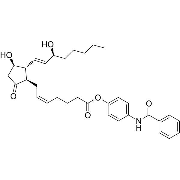 Prostaglandin E2 p-benzamidophenyl ester 57790-53-1